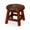 Cherry, variant on Floral-Carved Wooden Stool - Can Be Used as Mini Table for Drinks