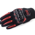 thumbnail image 3 of Riwcyla Motorcycle Gloves for Men Women Motorbike ,Slip Breathable Touchscreen Gloves with Knuckle Protection for Riding, Road Racing, Cycling, Black and Red L, 3 of 6
