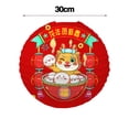 thumbnail image 6 of Lohuatrd 2Pcs 30CM Dragon Year Paper Lantern 2024 Year of Dragon Chinese New Year Spring Festival Handmade Folding Hanging Round Red Lantern Holiday Decoration, 6 of 8