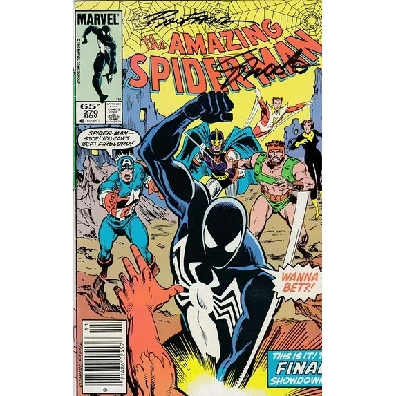 Amazing Spider-Man #270 Signed Jim Shooter Ron Frenz