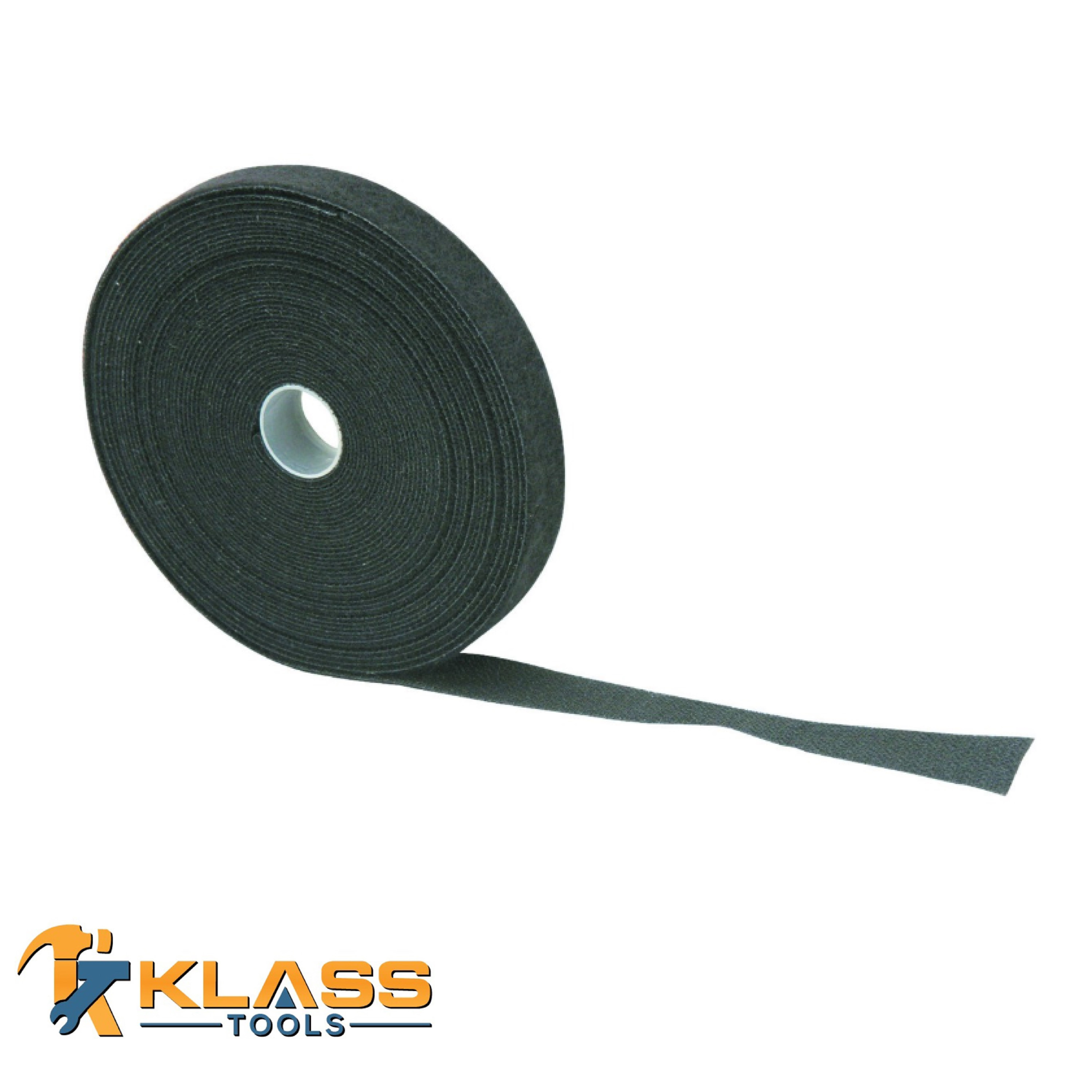 35 Ft. Roll Black Cable Ties with Velcro for Repeated Use, Cut To Any