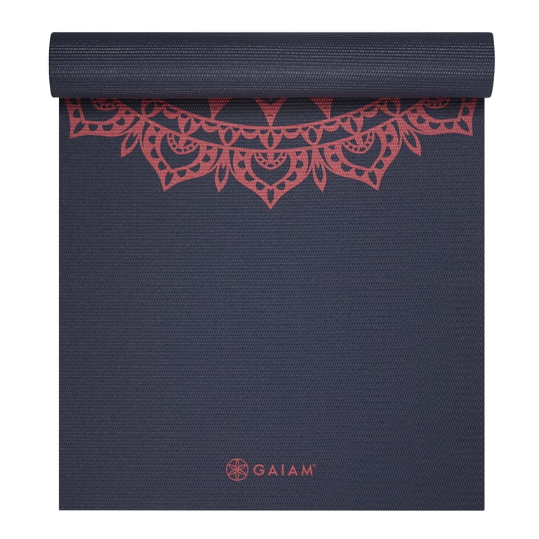 Gaiam 6mm Printed Yoga Mat, Non-Slip Surface photo 1