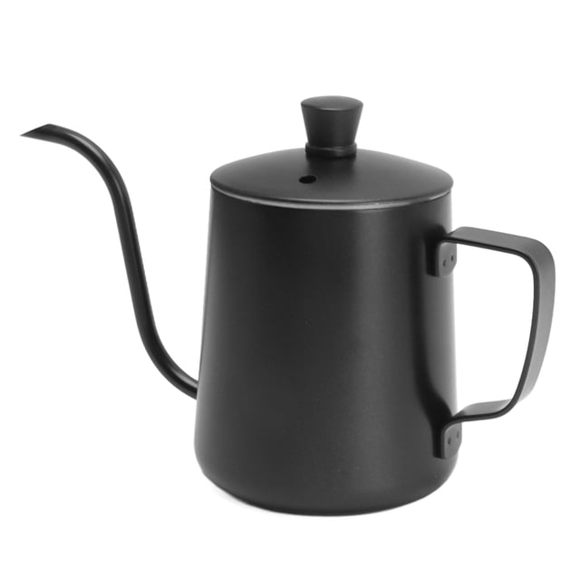 Bouilloire à Café Col de Cygne, Design Ergonomique, Cafetière Richement Texturée, Théière à Main en Acier Inoxydable 304 pour Maison, Bureau, Café, Camping
