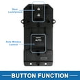 thumbnail image 3 of Interruptor de ventana eléctrica Unique Bargains para el lado del pasajero delantero derecho para Honda Accord 2008-2012 Negro, 3 of 7
