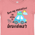 thumbnail image 4 of Inktastic Book My Reservation I'm Going to Grandma's Boys or Girls Baby T-Shirt, 4 of 5
