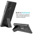 thumbnail image 2 of Tiflook For Moto G Stylus 5G 2024 6.7" Case Holster Clip [Tstraw] Hard Shell Kickstand Secure Locking Belt Swivel Carrying Cover Black, 2 of 6