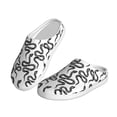 thumbnail image 2 of Lsque Hand Drawn Snake Pattern Womens Comfort Cotton on Scuff With Memory Foam and Anti-skid Sole Slipper-46/47, 2 of 7