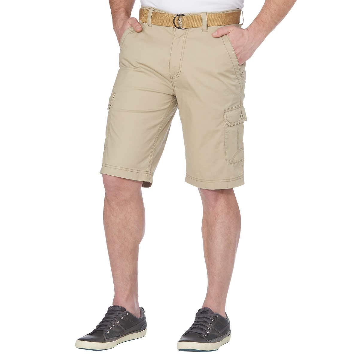 MEN'S SIZE 30 WEAR FIRST BRAND TAN/BROWN TROPICAL PRINT CARGO SHORTS NEW #1335 