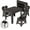 Espresso, variant on UNICOO® Foldable Multifunction Table and Chair Set, Family Art Craft Study Activity Table, Picnic Table and Entertainment Table, Compact, Collapsible & Portable, Indoor & Outdoor (QK699)