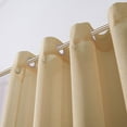 thumbnail image 4 of Dainty Home Malibu Textured Semi-Sheer Grommet Top Curtain Panel Pair, 108" x 84" In Coffee, 4 of 10