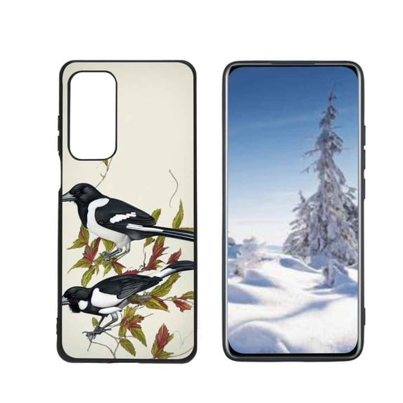 Compatible with Motorola MOTO Edge 2021 Phone Case, Magpie-1 Case Silicone Protective for Teen Girl Boy Case for Motorola MOTO Edge 2021