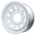 thumbnail image 3 of eCustomrim Equipment Trailer Rim Wheel 16" 16X6 8 Hole Bolt Lug White Modular, 3 of 6