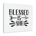 thumbnail image 2 of Scripture Walls Blessed Is She Luke 1:45 Right Arrow Christian Wall Art Bible Verse Print Ready to Hang Unframed, 2 of 18