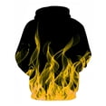 thumbnail image 3 of Mens Flame Print Graphics Hoodies Fleece Long Sleeve Hip Hop Pullover Fashion Casual Loose Winter Sweatshirt Tops for Sport and Party, 3 of 3