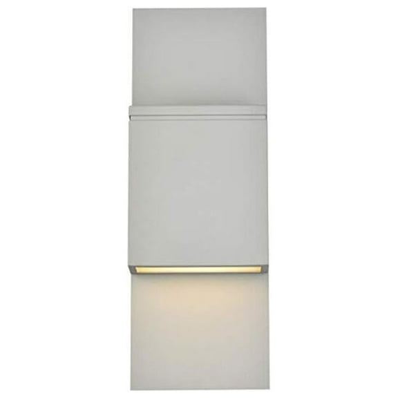 Raine Integrated LED wall sconce in silver