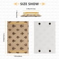 thumbnail image 3 of Bath Accessories Sets Single Print Decorative Tray With Handle For Home Bathroom Bedroom Spades Dark Brown, 3 of 7