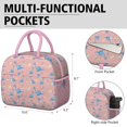 thumbnail image 6 of Womens Pink Cartoon Dinosaurs Eggs Pattern Lunch Box for Work,Insulated Lunch Bag for Women,Loncheras Para Mujer,Leakproof Adult Lunch Bag for Work,Beach,Travel,Picnic,Camping, 6 of 7