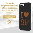 thumbnail image 2 of Case Yard Wooden Case for iPhone-8-Plus Soft TPU Silicone cover Slim Fit Shockproof Wood Protective Phone Cover for Girls Boys Men and Women Supports Wireless Charging Love SF Design, 2 of 7