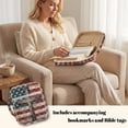 thumbnail image 4 of TSOVTHRID American Flag Cross Print Bible Case Church Bag, Bible Book Cover with Zipper Closure, Lightweight Carrying Book Case with Portable Handle, Christian Gift, 4 of 7