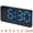 Blue, variant on Unique Bargains Digital Dual Alarm Clock Dimmable Wall Clocks White