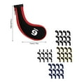 thumbnail image 4 of Eigraketly Paquete de 12 cubiertas de cabeza de golf Fairway exquisitas cubiertas de malla regalo dulce accesorios para Putter suministros Golf Rojo, 4 of 6