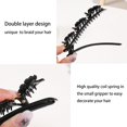 thumbnail image 3 of Braided Hair Clips for Women Crystal Stone Braided Hair Clip with 3 Small Clips, Rhinestones Multi Clip Hair Barrette Christmas Gifts Birthday Holiday Gifts for Women (4 PCS Pearl), 3 of 5
