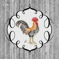 thumbnail image 2 of Metz, Andi 20x20 Gold Ornate Wood Framed with Double Matting Museum Art Print Titled - Rooster on the Roost I, 2 of 4