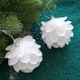 thumbnail image 4 of Colgante de árbol de Navidad, decoración navideña, bola navideña colgante, decoración de bolas, accesorios colgantes, estilo blanco, 4 of 5