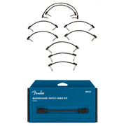 Fender Blockchain Patch Cable Kit, Black, Size Small 9 Cables #0990825202