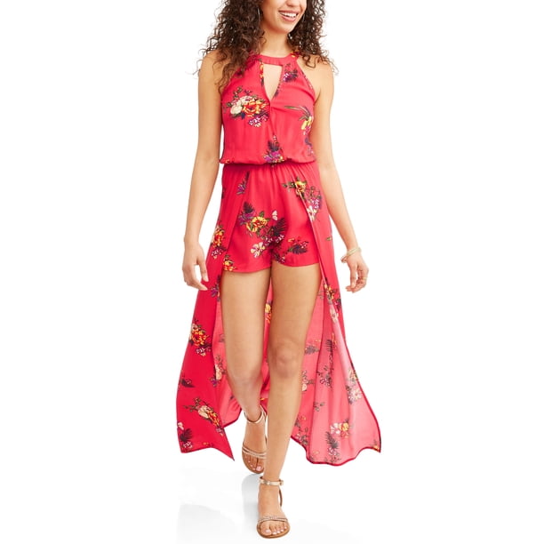 No Boundaries No Boundaries Juniors' high neck walk through dress