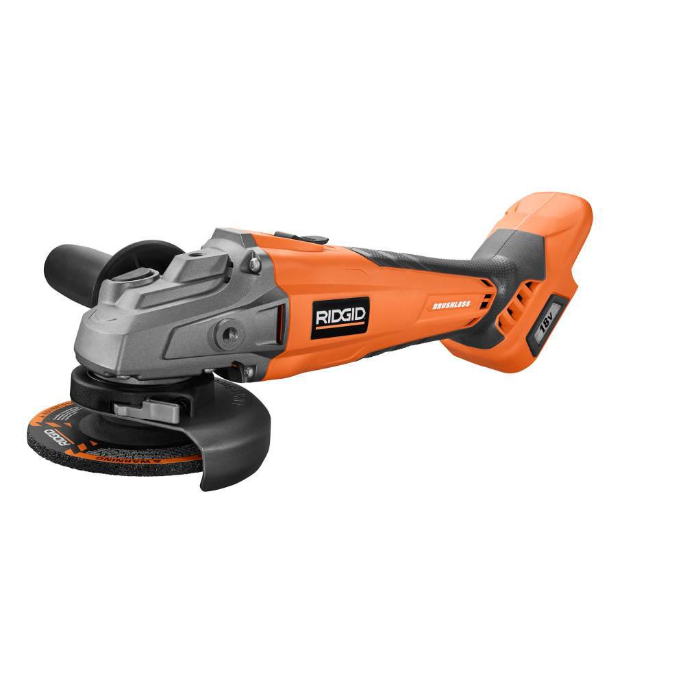 RIDGID R86041B 18Volt Cordless Brushless 41/2 in. Angle Grinder (Tool