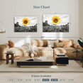 thumbnail image 4 of Elephant Stock Pop Golden Sunflower Wall Art - Horizontal Canvas Wall Art - Living Room Wall Decor - Floral And Botanical Canvas - Gray And Orange Decor - 45" x 30", 4 of 8