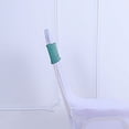 thumbnail image 6 of BalsaCircle 5 Turquoise Metallic Spandex Chair Sashes Bows Ties Ceremony, 6 of 8