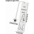 thumbnail image 2 of 2Pcs Funny Pet Dog Paw Bookmarks, Stainless Steel Book Marks for Book Lovers Stationery Gifts for Dog Lovers Office Supplies Birthday Gifts for Your Family, 2 of 12