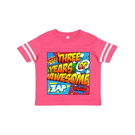 

Inktastic Three Years of Awesome Gift Toddler Boy or Toddler Girl T-Shirt