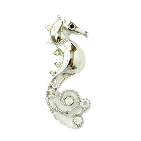 Faship Gorgeous Purple Crystal Seahorse Pin (Best Ps3 Deals Uk)