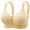 Beige BGM, variant on Women Bras Women Underwear Back Snaps No Underwire Bras Solid Color Stylish Brassiere Loose Daily Wear Red 40/90