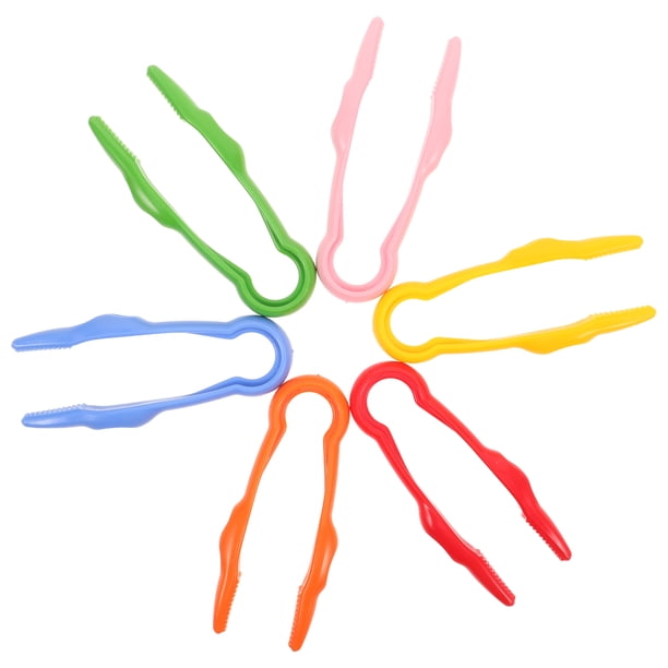 Set De 8 Pinzas De Plástico De Colores – Herramienta De Motricidad Fina Para Niños, Actividades Educativas Y Manualidades