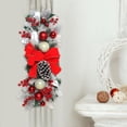 thumbnail image 3 of Guirnalda de escalera Guirnalda De Bolas De Bayas De Lazo Rojo Swag De Escalera De Navidad Para Adornos De Decoración De Puerta Magideal Guirnalda de escalera, 3 of 7