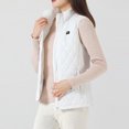 thumbnail image 4 of Chaleco calefactor inteligente con cuello alto y bolsillos para mujer estilo informal holgado para acampar, 4 of 8