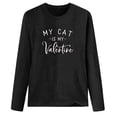 thumbnail image 3 of ICHUANYI Clearance Women's Printed Casual Loose Is My Valentine Long Sleeve T-shirt Tops ICHUANYI "ICHUANYI", 3 of 3