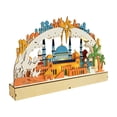 thumbnail image 2 of Lámpara decorativa de madera con luz de luna, lámpara de mesa decorativa para dormitorio infantil. Blanco, 2 of 9