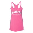 thumbnail image 2 of Wild Bobby Vintage Movie Quote Santa! I Know Him Women Tri-Blend Racerback Tank Top, Vintage Pink, Medium, 2 of 6