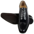 thumbnail image 2 of LIBERTYZENO Mens Genuine Leather Office Oxford Shoes Black, 2 of 8