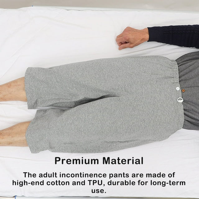 pitrice Culottes Anti-Fuites Absorption d'Urine Shorts Résistants à la Saleté Anti-Pipi au Lit Coussin Imperméable Pantalons Couches Raccourcies pour Adultes S