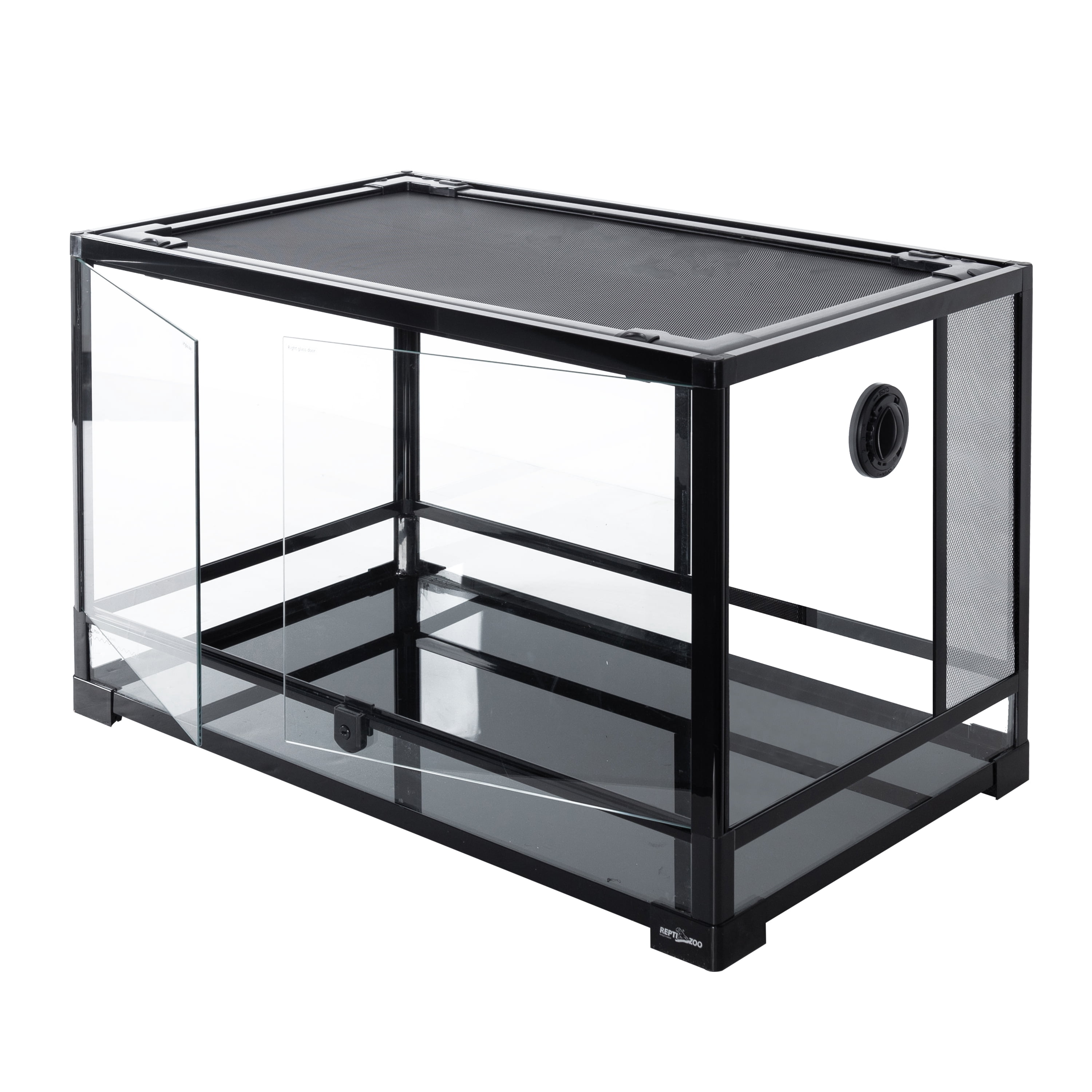 REPTI-ZOO Reptile Knock Down Glass Terrarium with Double Hinge Door 30" x 18" x 18"（35 Gallon)