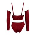 thumbnail image 3 of Gibobby Ropa sexy de mujer para sexo Lencería sexy para mujer, lencería de encaje floral, de una pieza, exótica, traviesa, con tirantes, lencería de peluche(Rojo, CH), 3 of 5
