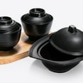 thumbnail image 4 of Raindrops Japanese Miso Soup Bowl Black Home Use 1Pcs 3.7X3.7X3.5In, 4 of 7