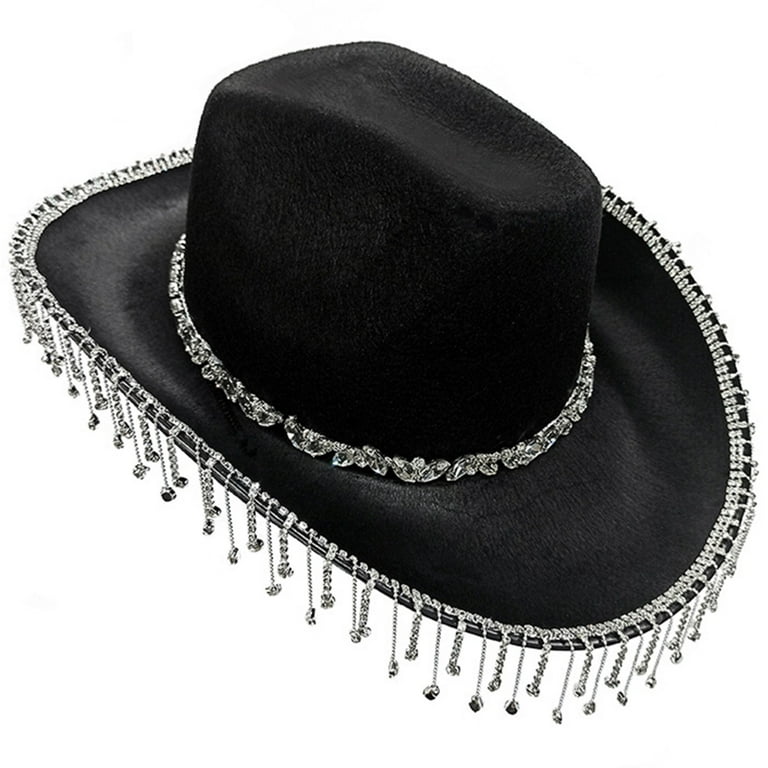 Black Rhinestone Cowboy Hat Adult Black Rhinestone Cowboy Hat Adult