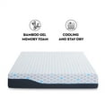 thumbnail image 5 of ARCTICSCORPION Queen Size Mattress,10 Inch Queen Size Memory Foam Mattress for Cool Sleep & Edge Support,Gel Memory Foam Infused Bamboo Charcoal,Breathable Medium Mattress for Bedroom, Light Grey-Blue, 5 of 7